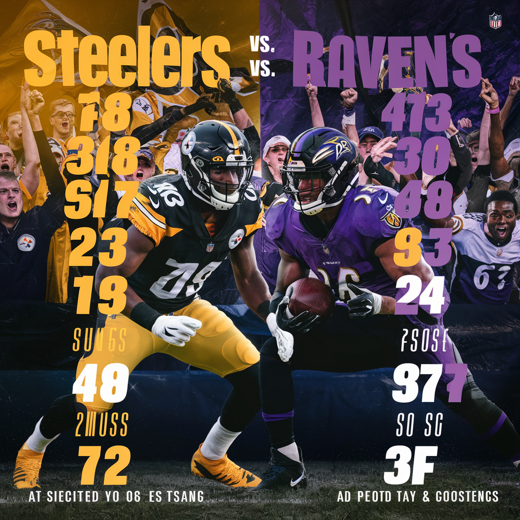 steelers vs baltimore ravens match player stats