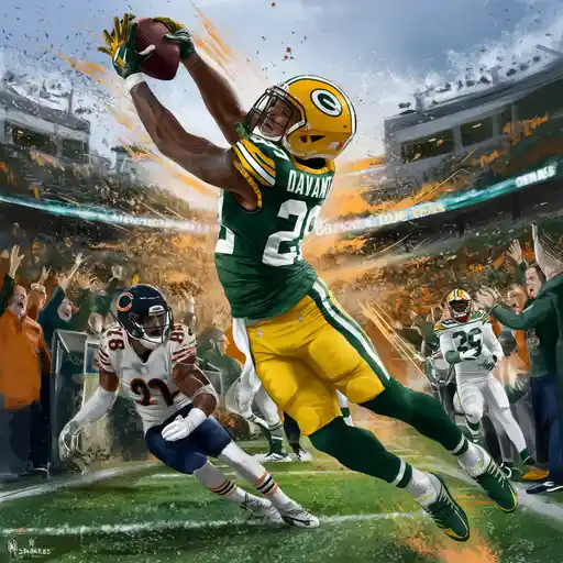 davante adams takes a swipe at the bears.