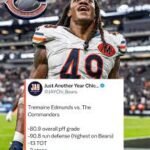 chicago bears vs washington commanders match player stats