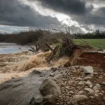 riverbank collapse iford playing fields