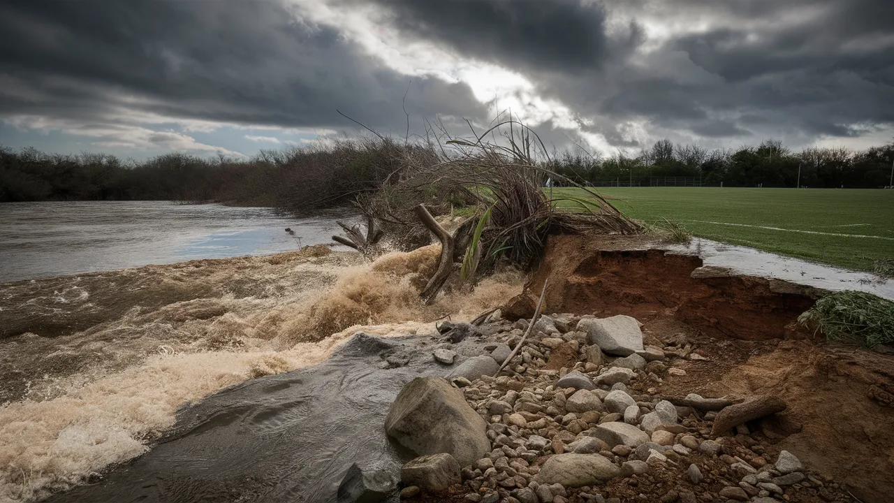 Riverbank Collapse Iford Playing Fields Raises Growing Concerns Over Local Safety and Infrastructure