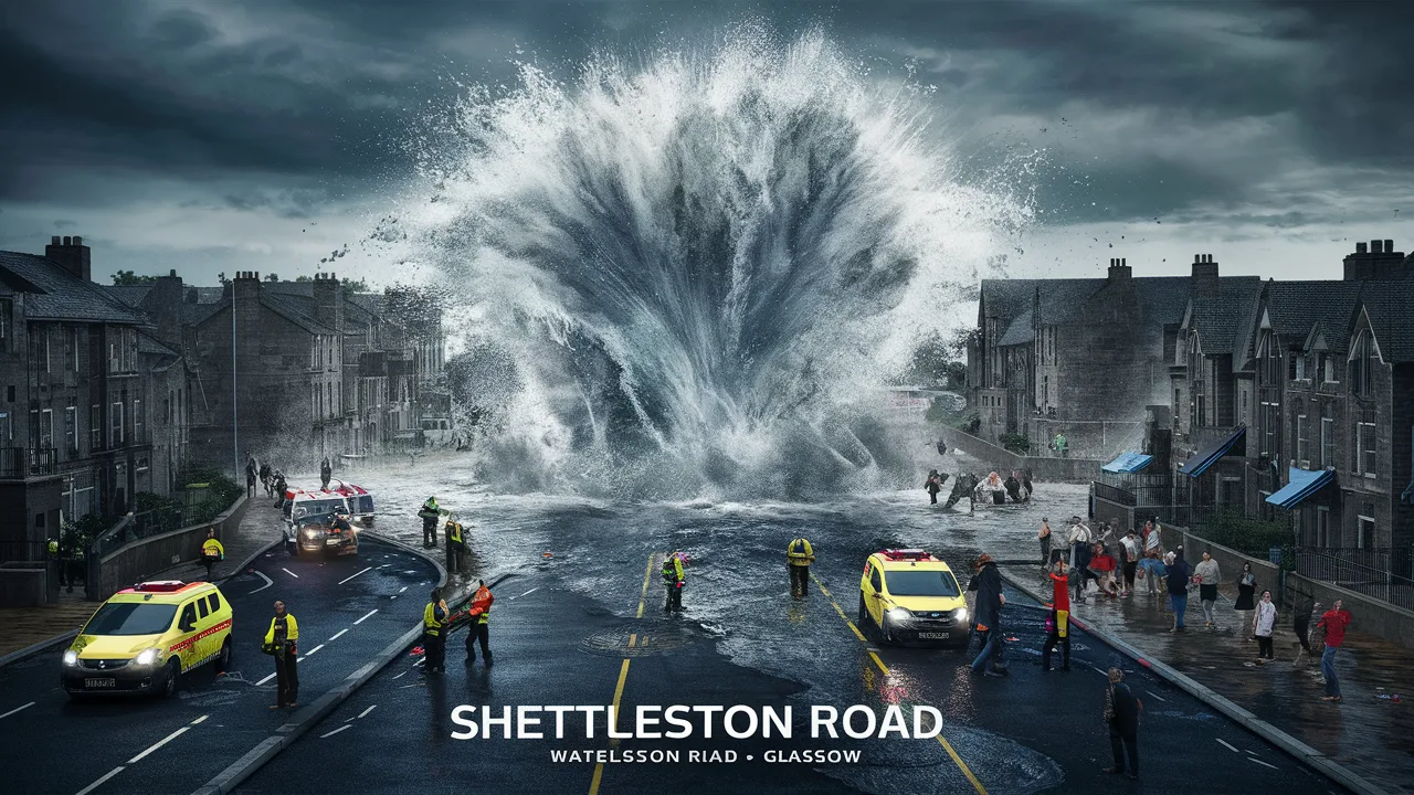 glasgow water main break shettleston road