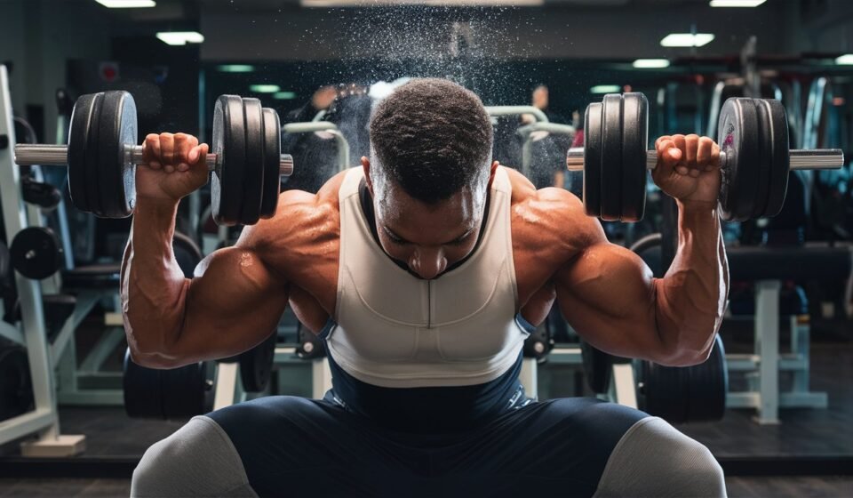 dumbbell shoulder press